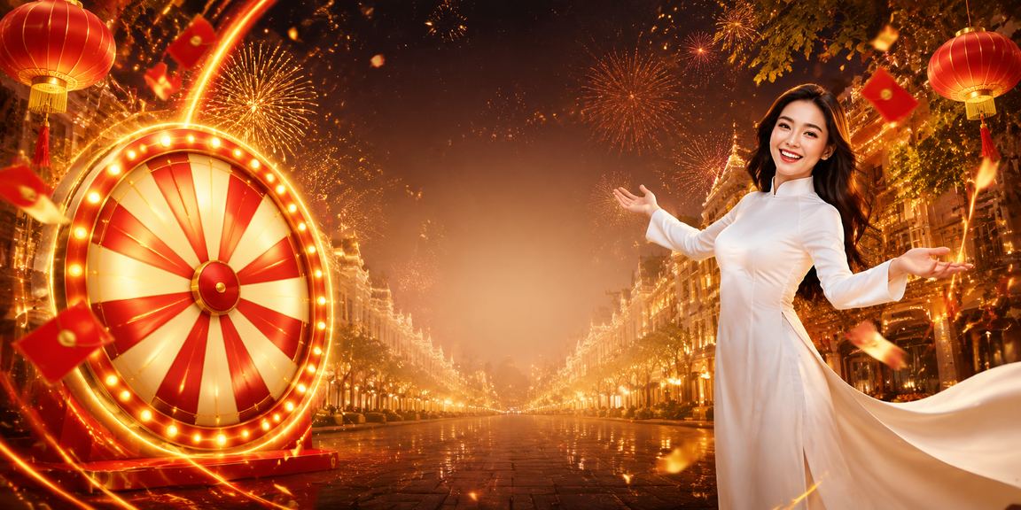 Bàn roulette tại casino Hà Nội với người phụ nữ mặc áo dài, biểu tượng cho sự giao thoa giữa văn hóa Việt và giải trí hiện đại