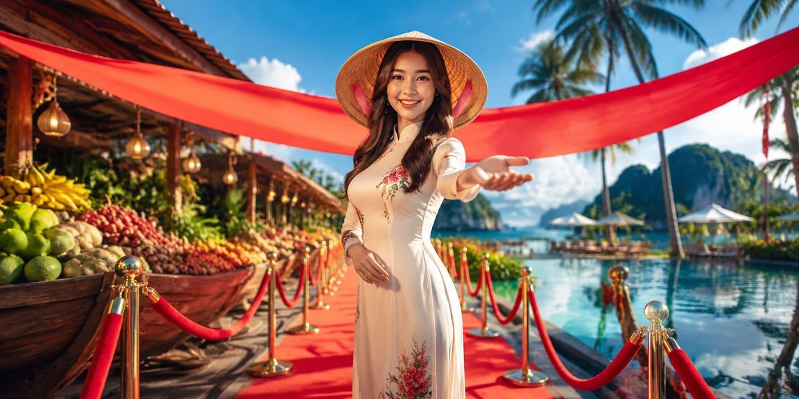 Người dùng vùng Đồng bằng sông Cửu Long đội nón lá theo dõi cá cược thể thao trên điện thoại